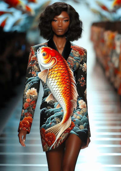 2024 Koi Fashion Model on Runway